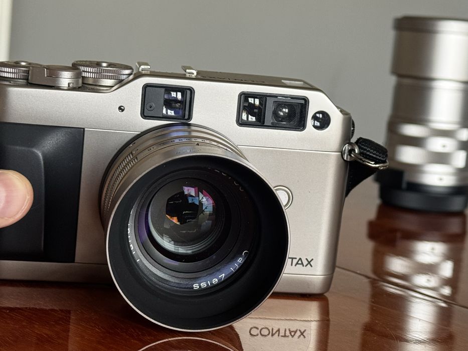 Contax G1 green label + Biogon 28 + Planar 45 + Sonar 90 pokrowiec cały system