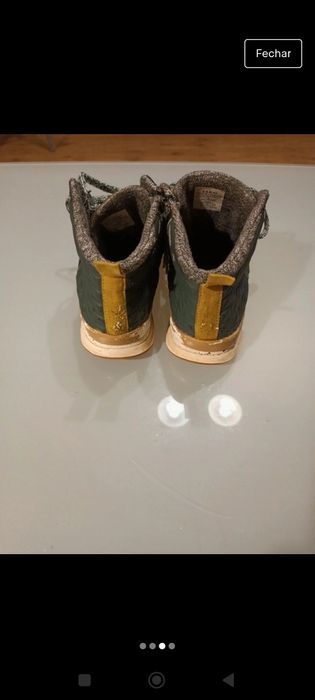 Bota verde Zara tamanho 36