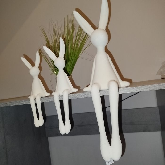 Zając flokowany 3szt