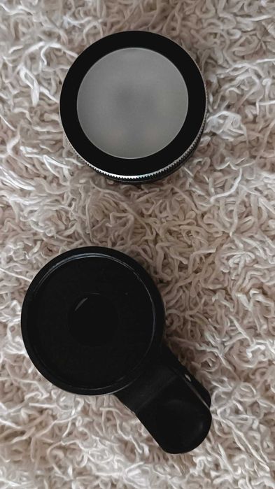 Anel de luz para selfies com clip para smartphones
