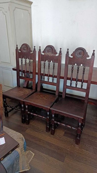 Conjunto de 8 cadeiras Rusticas
