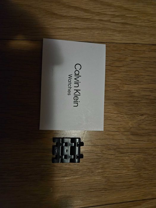 relógio preto calvin klein
