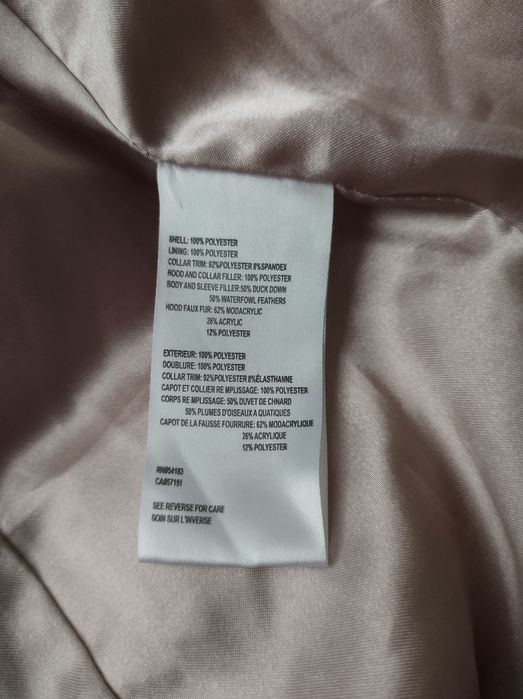 Calvin Klein rozmiar M kurtka puchowa płaszcz brudny róż