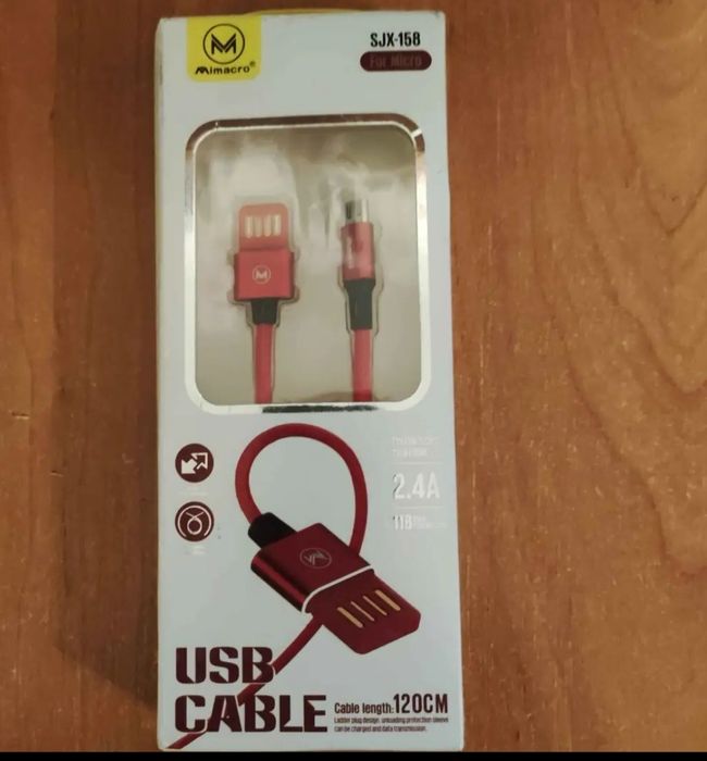 USB-кабель Mimacro SJX-158 Micro USB 2.4A 120 см