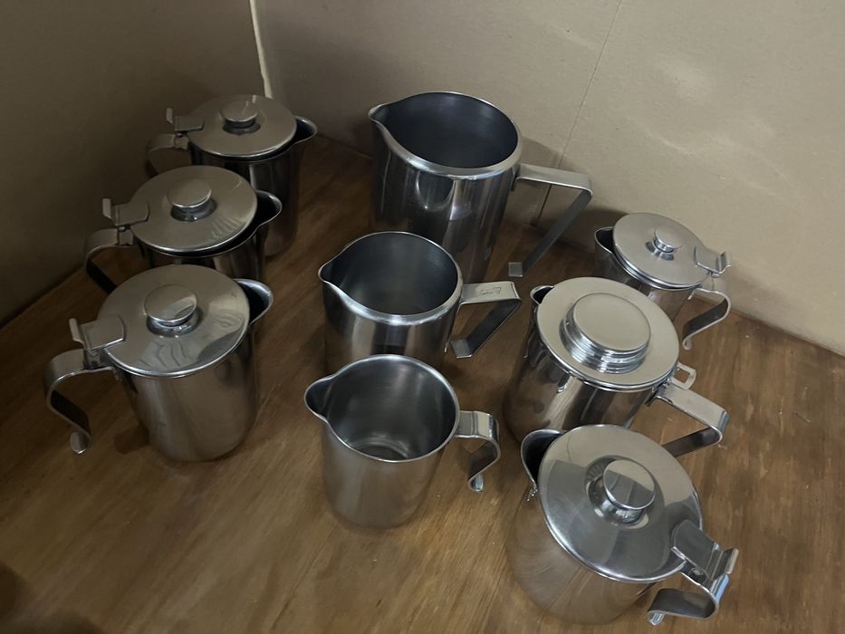 Bules em inox conjunto de 9 unidadrs