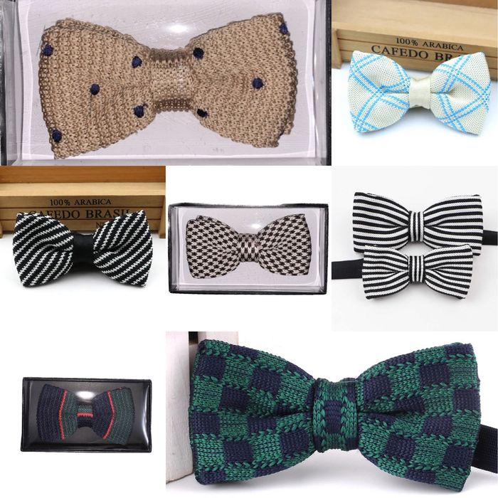 Гастук бабочка вязаные