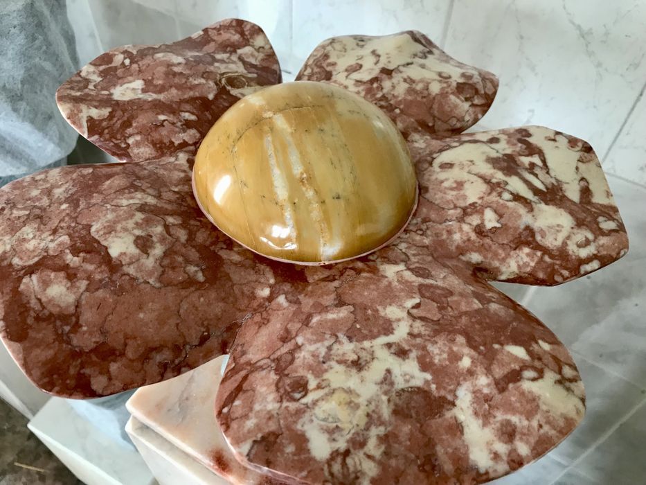 Flor em vários tipos mármore