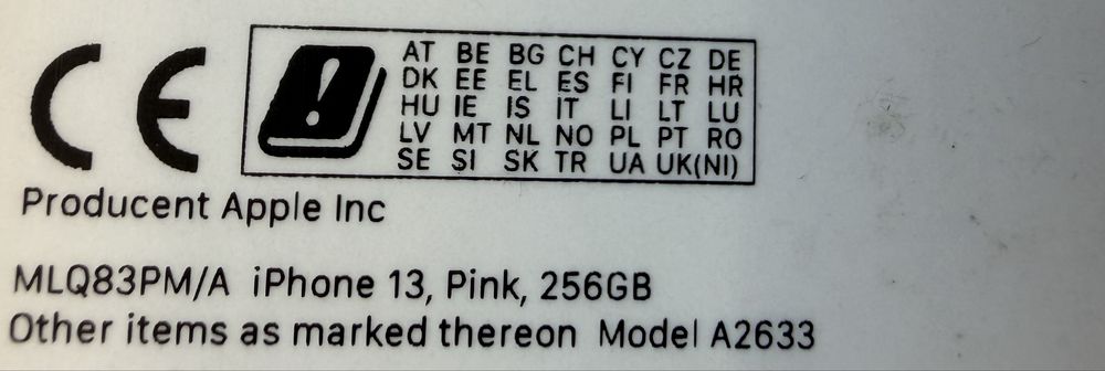 Iphone 13 256GB różowy