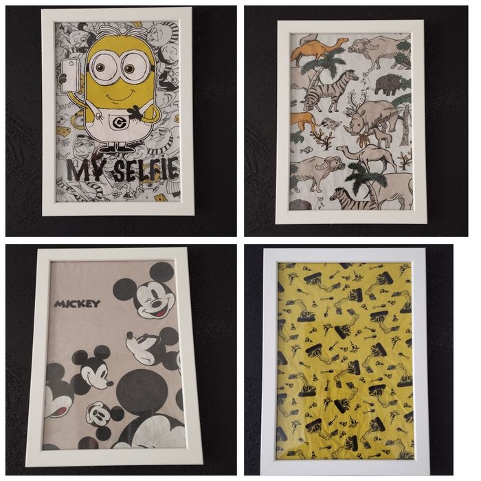 Minionki A4 - obraz / płótno/ materiał . . . + inne