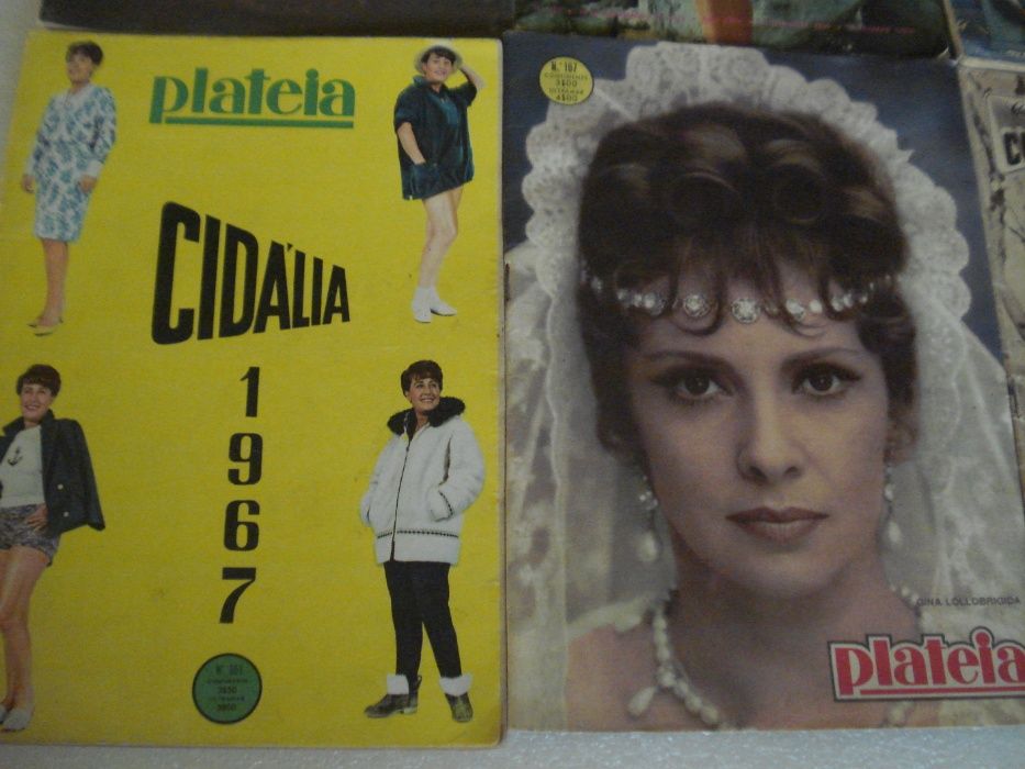 6 Revistas Antigas "Plateia" e Coleção Cinema