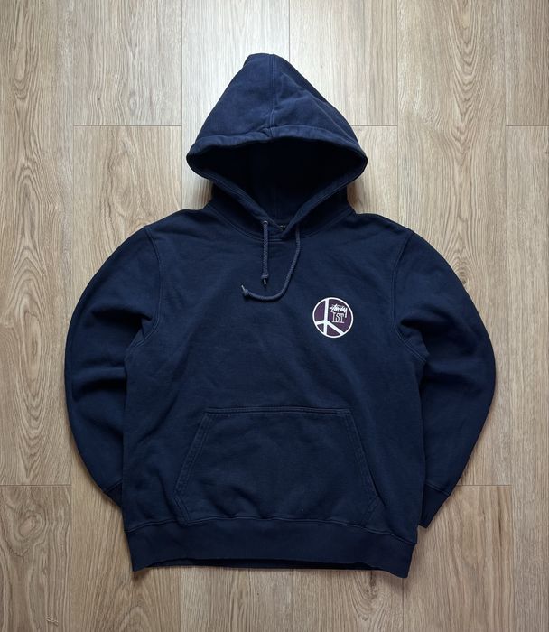 Stüssy IST Big logo Męska S Bluza z kapturem Hoodie Rap Skate