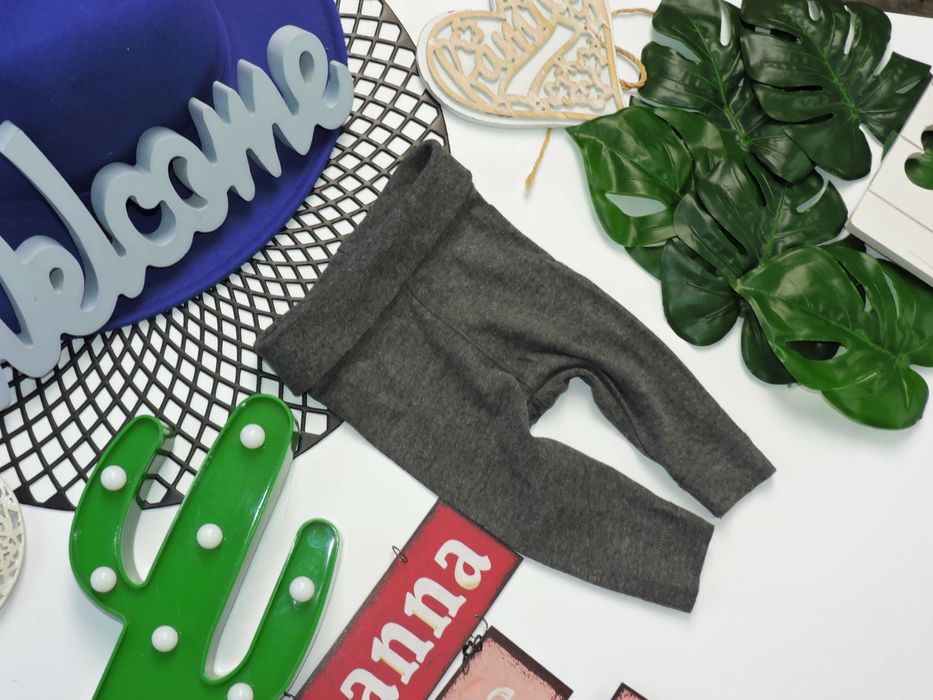 H&M - bawełniane spodnie ptaszek r 56