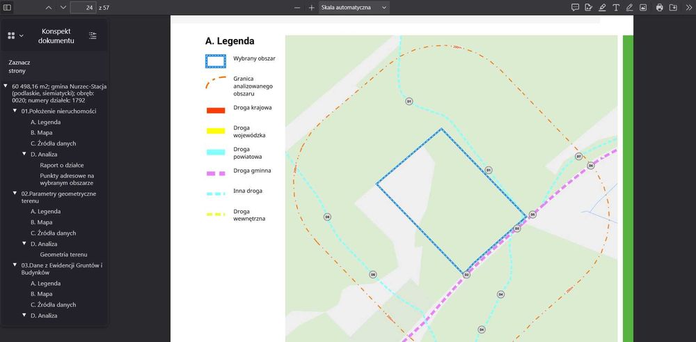 Działka rolno -leśna obręb ewidencyjny NURZEC-STACJA - Widok 2