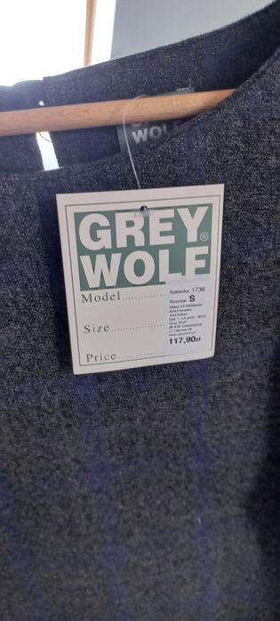 rozm.S Nowa Sukienka Grey Wolf