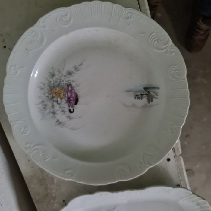 Conjunto de  travessas e prato vista alegre EMA