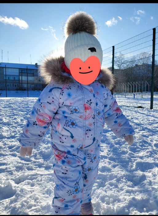 Зимовий комбінезон на дівчинку