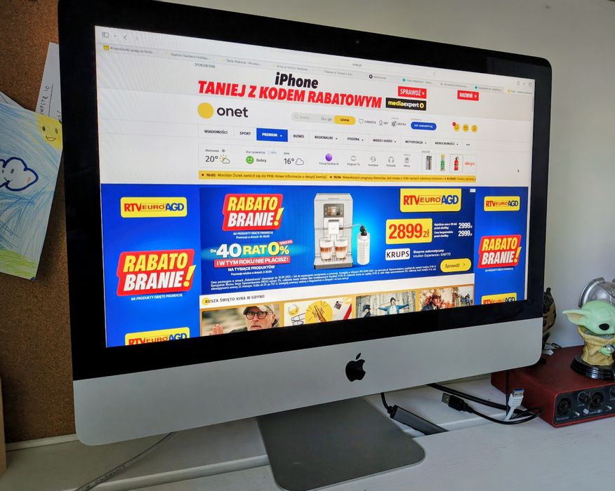 Apple iMac 21.5 2017 i5-7th 16 GB RAM 1TB