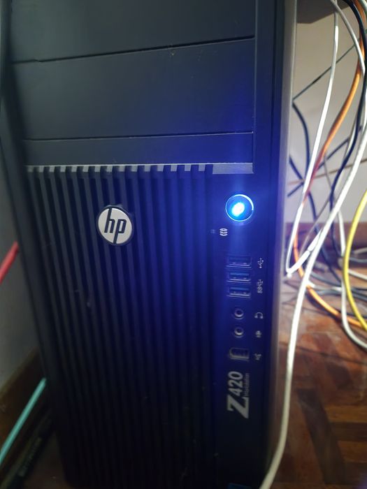 workstation hp z420 xeon 38gb ram