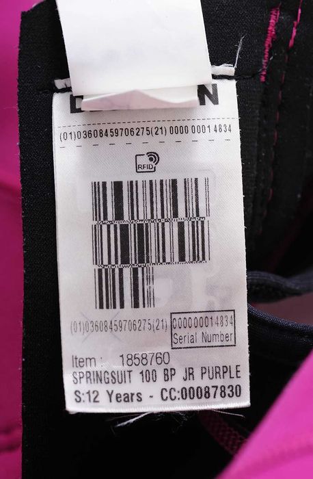 Tribord pianka dla dzieci springsuit 100 purple decathlon