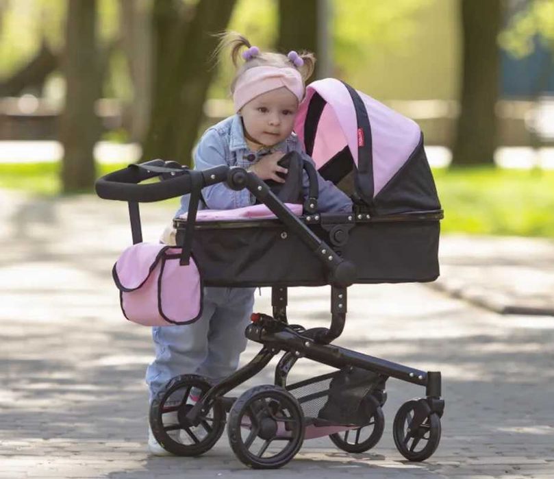 Коляска 2в1 для ляльки куклы до 60 см Реверсивний блок