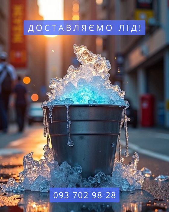 Харчовий лід в кубиках, лед пищевой с доставкой