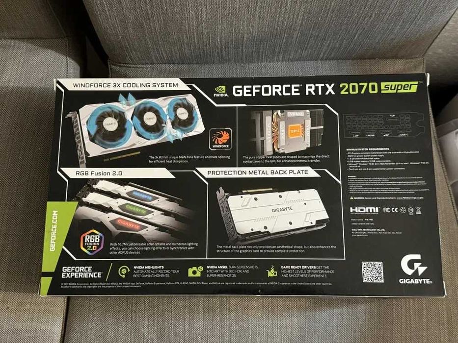 Gigabyte Geforce RTX 2070 super 8gb