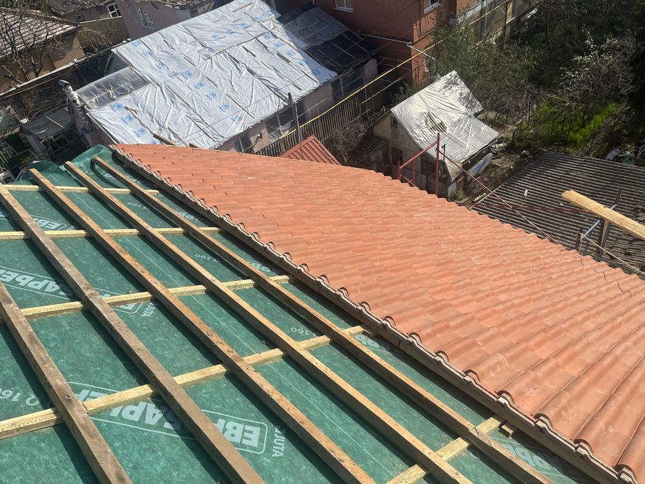 Кровельные работы Монтаж Черепицы Реконструкция Ремонт Утепление Крыши