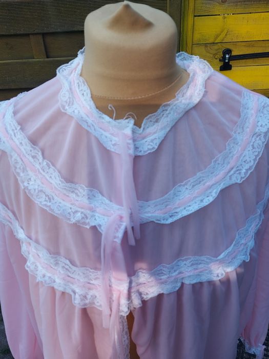 Stary szlafrok damski unikatowy z czasów PRL rozmiar 2XL/3XL