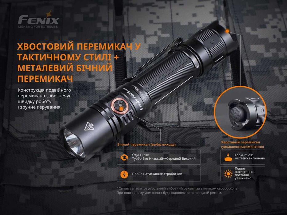 Fenix PD35 V3.0 Ліхтар (1700 Люмен) Офіційна Гарантія 5 років!