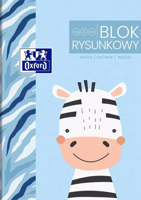 Blok Rysunkowy A2/20K Biały 120G Oxford Kids A 5. Hamelin. Nowy Produkt