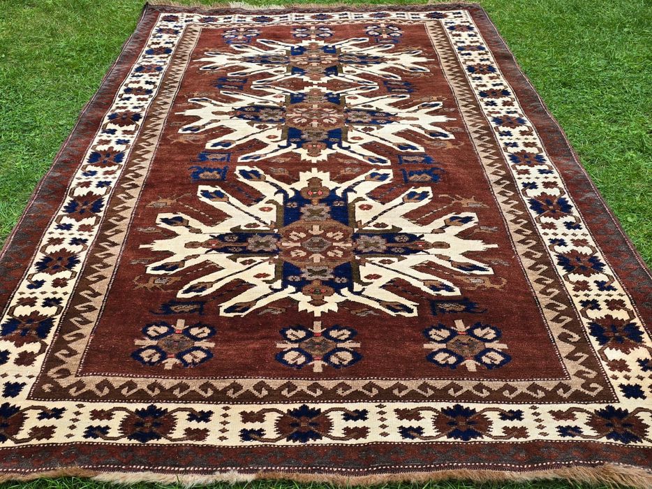 Kazak Kars - Barwne rękodzieło - Dywan tkany z czystej wełny 153x230cm