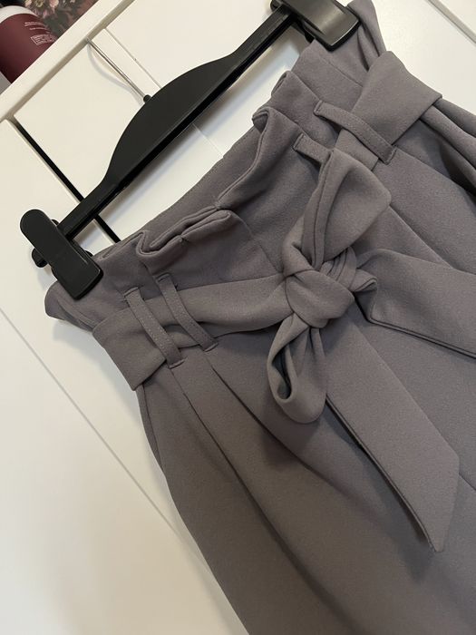 Sinsay spodnie eleganckie materiałowe szare XS