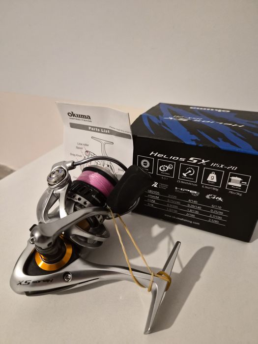 Carreto pesca Okuma Helios sx 20