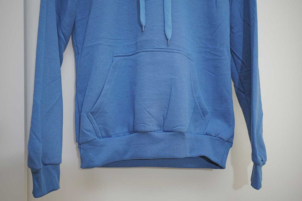 Bluza niebieska ciepła jesień zima roz. S