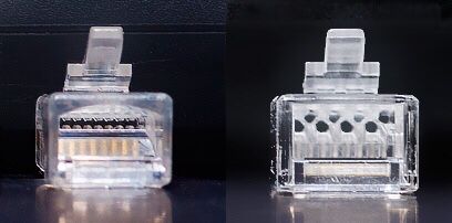 Коннектор RJ-45 Cat6 Cat-6 до 10Гб с позолотой Коннектор cat 5 cat 6