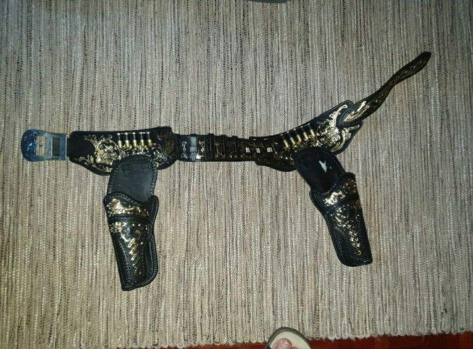 Cinto de cowboy vintage (acessório de carnaval)