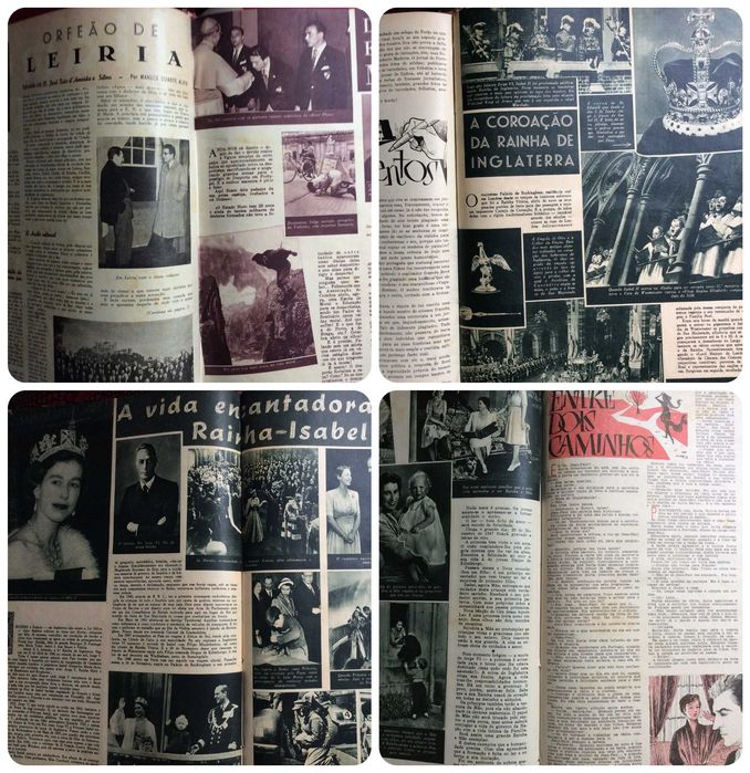 13 Revistas Flama . História, desporto, política, moda, etc., 1953