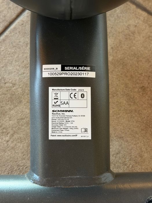 Rower stacjonarny treningowy SCHWINN 570U