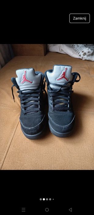 Nike Air Jordan 5 retro Black Metallica 2016 38