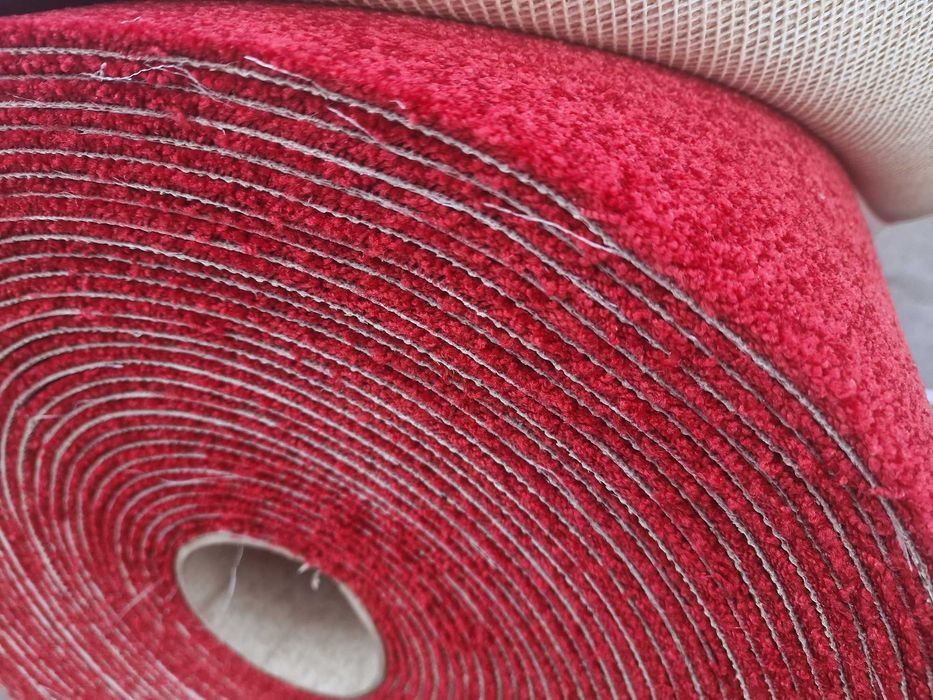 Wykładzina Shaggy Dywan   czerwony nowy okazja 4m