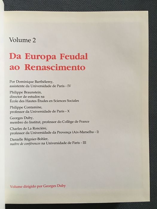 História da Vida Privada. Do Império Romano ao Renascimento