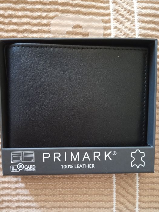 Carteira nova preta anticontactless 100%leather