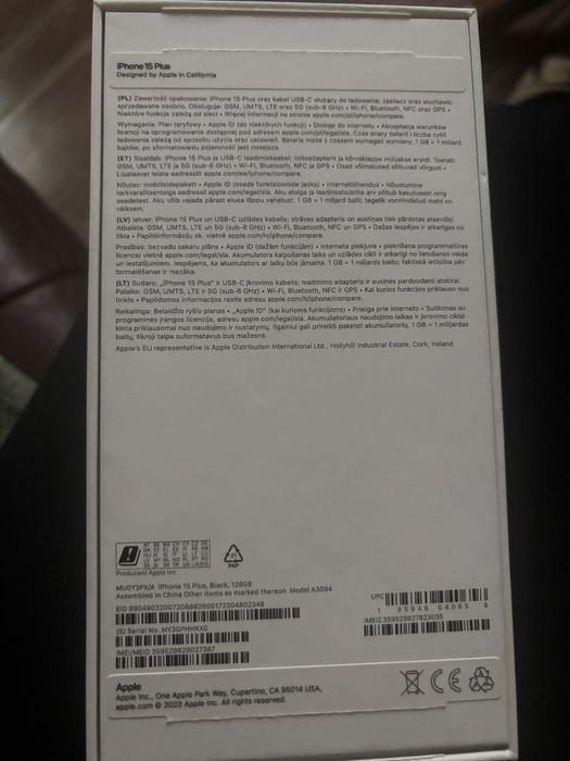 Iphone 15 plus  128GB