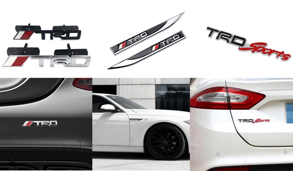 Эмблемы TRD решетки и кузова Toyota Auris Corolla Camry Avensis Rav4