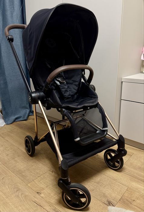 Коляска Cybex Mios 4.0 Rose Gold 2025 Platinum Premium Black