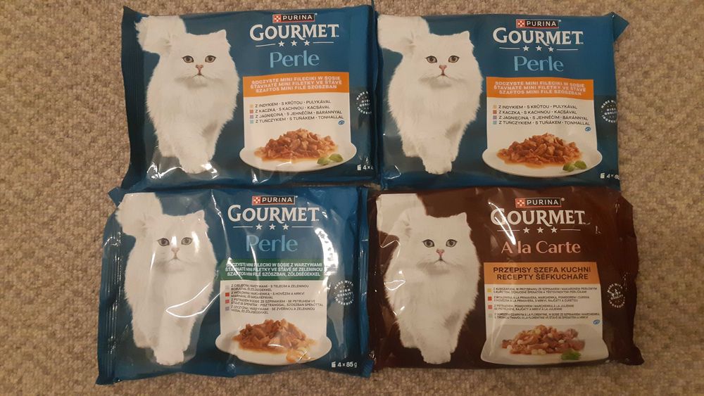 4 opakowania Gourmet, kazde 4x85g