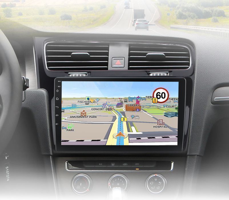 VW Golf 7 – Radio Android 15 9" CarPlay Android Auto 2GB/32GB GPS Nawigacja Stacja Multimedialna WiFi Bluetooth DSP PL