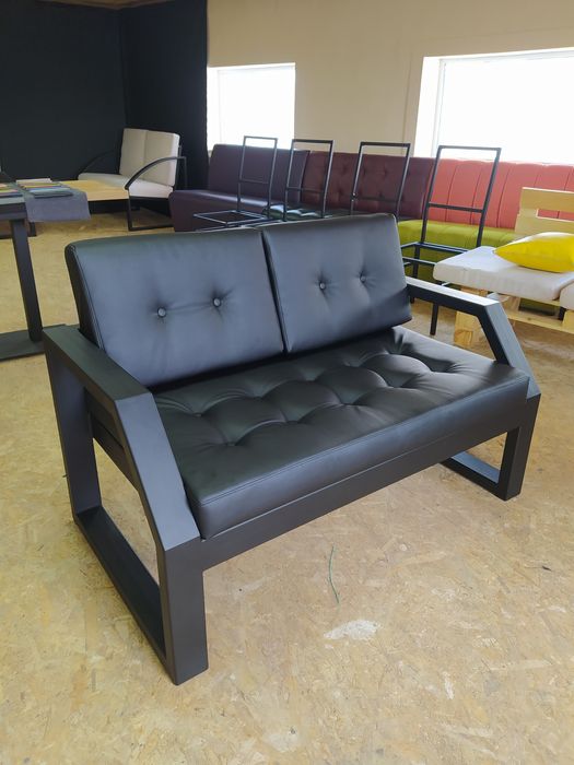 Диван лофт. Диван офисный. Диван для кафе. Диван из металла.