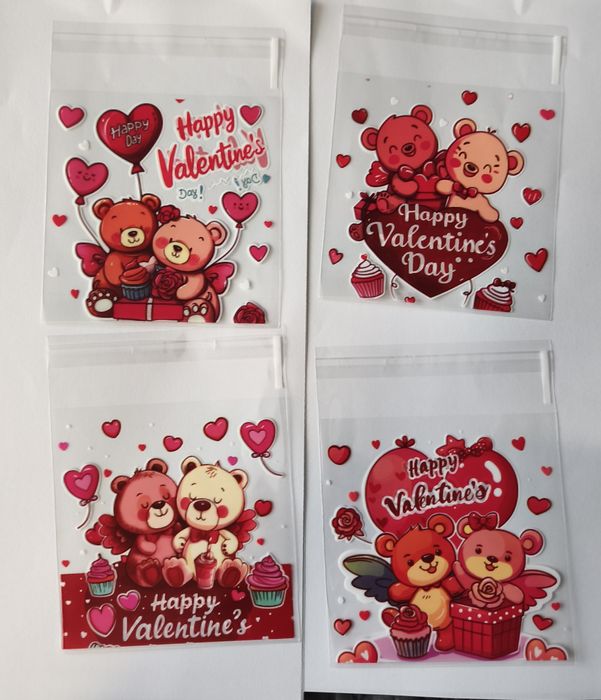 Torebki prezentowe walentynkowe 25 sztuk