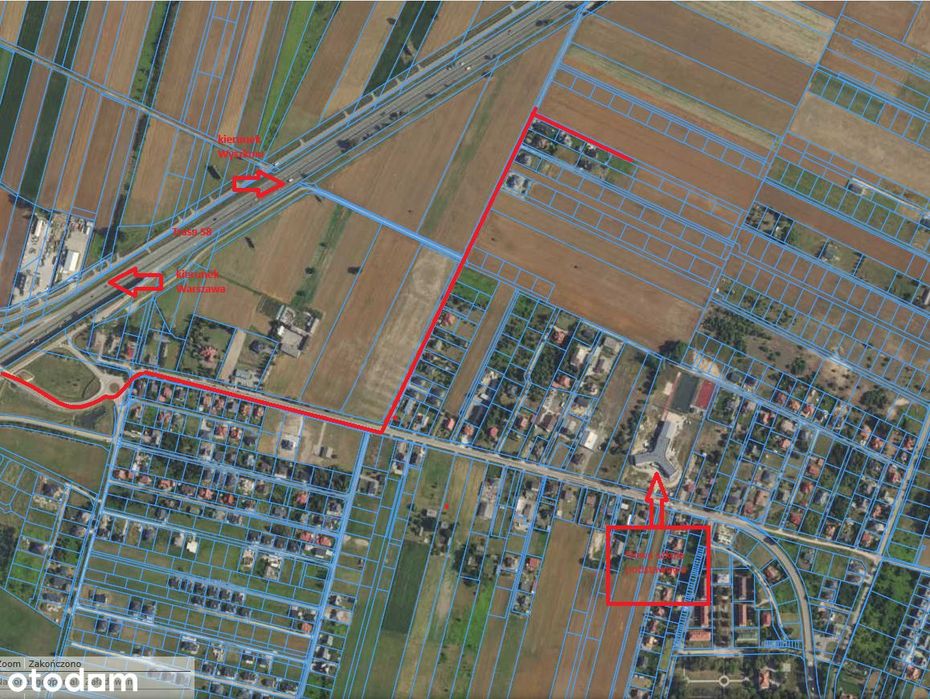 Piekna dzialka 1000 m² w nowczesnym osiedlu, blisko trasy S8 - Widok 2